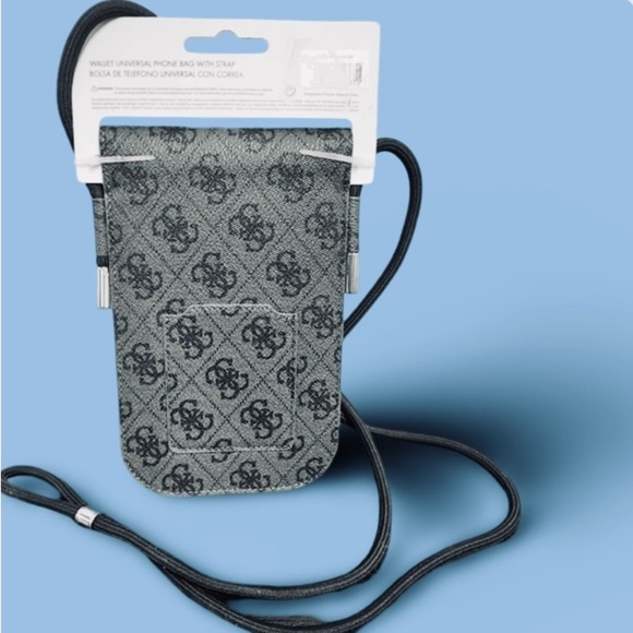 GUESS Unisex Crossbody Phone Bag w/Convenient Outside ID Insert, NWT - Picture 2 of 5